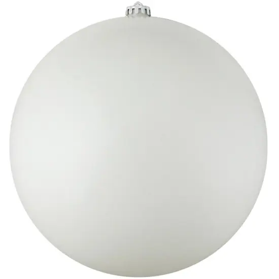 Northlight Matte White Shatterproof Christmas Ball Ornament 8" (200mm) {1}