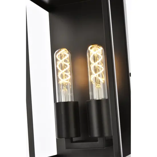 Voir 2 lights wall sconce in black {4}