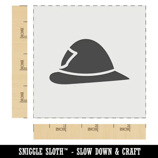 Fire Helmet Fireman Firefighter Profile Wall Cookie DIY Craft Reusable Stencil {5}