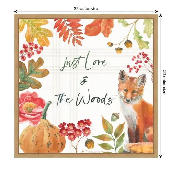 Wooded Harvest VII by Beth Grove Canvas Art Framed {3}