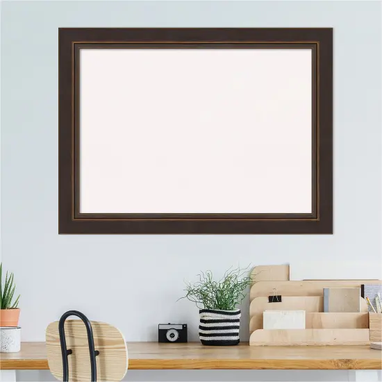 Lara Bronze Wood Framed Corkboard, White Cork {5}