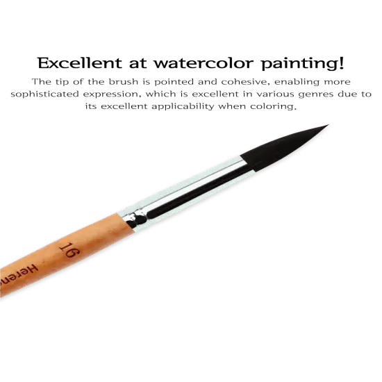 Herend Brush Mini R-5200 Round Brush (Squirrel) {2}