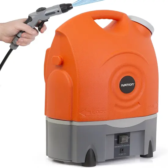 Ivation Multipurpose Electric Pressure Washer w/Water Tank, Rechargeable Battery Portable Washer {2}