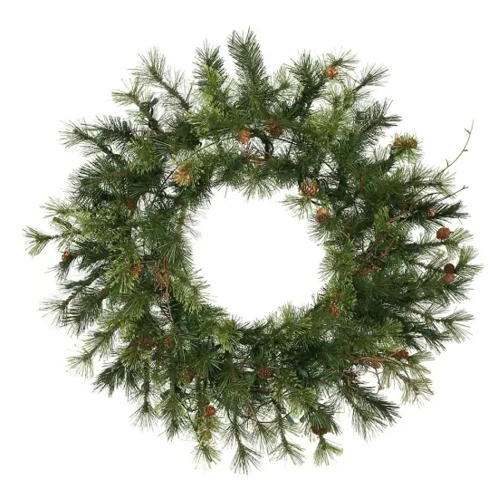 Vickerman 30in. Green 120 Tips Wreath {1}