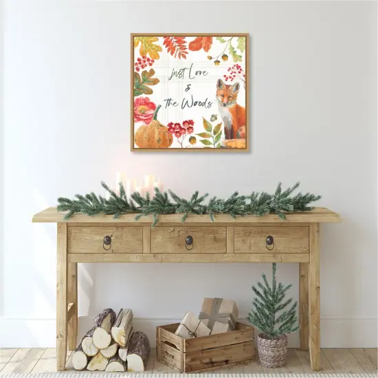 Wooded Harvest VII by Beth Grove Canvas Art Framed {6}