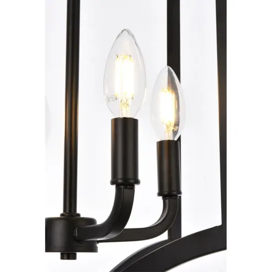 Kiera 4 lights pendant in black {5}