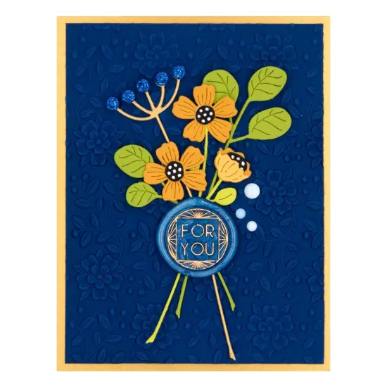 Spellbinders 3d Embossing Folder 5.5"X8.5"-Floral & Vine {3}