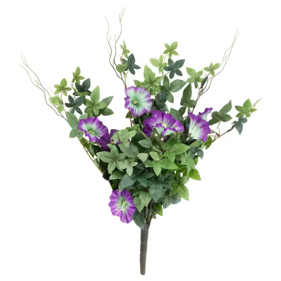 Allstate Petunia Artificial Floral Bush Spray - 20" - Purple {4}