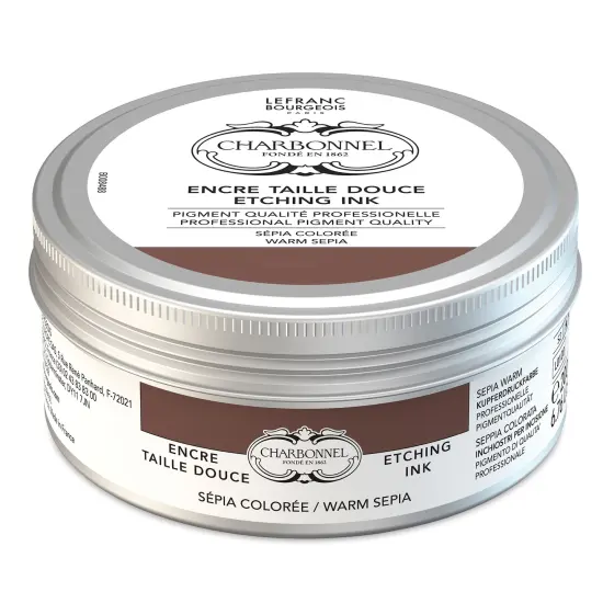 Charbonnel Etching Ink - Colored Sepia, 200 ml {1}