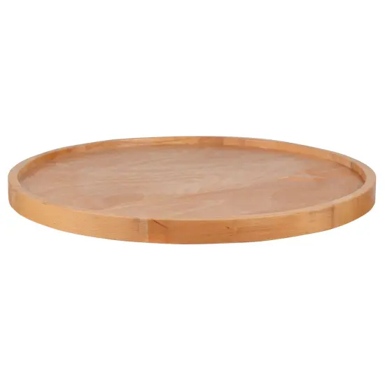 Emma and Oliver Round Butcher Block Style Table Top - Restaurant Table Top {3}