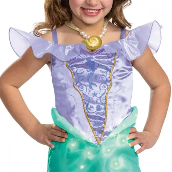 Disney The Little Mermaid Ariel Light & Sound Prestige Child Costume {3}