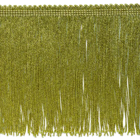 6" Metallic Chainette Fringe Trim Purple {2}