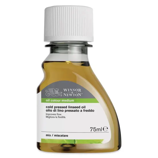 Winsor & Newton Cold Pressed Linseed Oil - 75 ml bottle {1}