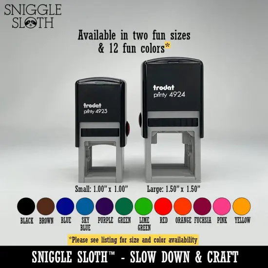 Cheers Champagne Toast Cursive Text Self-Inking Rubber Stamp Ink Stamper Lime Green {2}