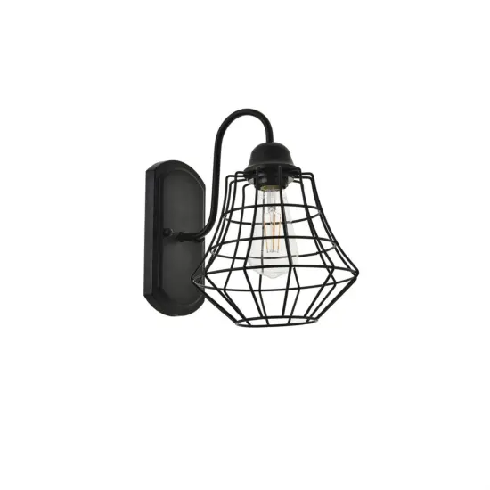 Candor 1 light black Wall Sconce {6}