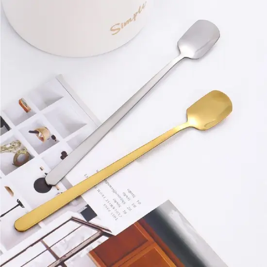 Kitcheniva 6 Pcs 5.7" Iced Teaspoon Stainless Steel {4}