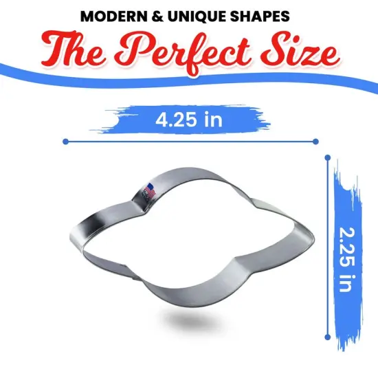 CookieCutter.Com Cookie Cutters Saturn or Space Ship Cookie Cutter 4.25 in by 2.25 in, Tin Plate Steel, Handmade in USA {2}