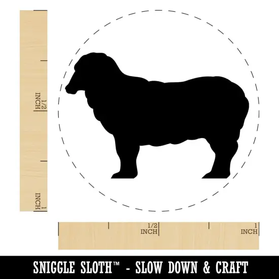 Sheep Standing Solid Rubber Stamp for Stamping Crafting Planners {1}