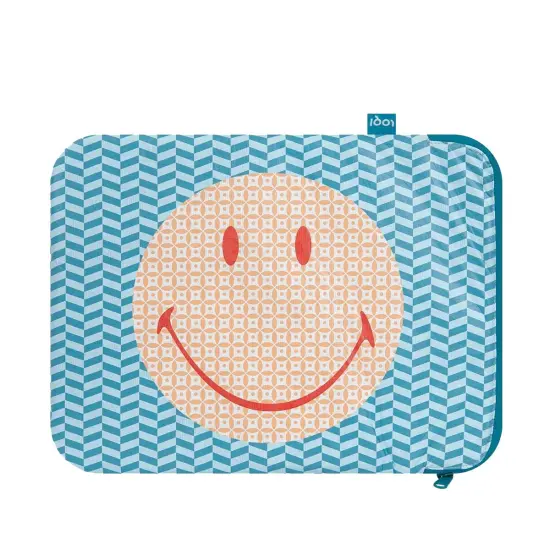 LOQI Artists Laptop Cover, Smiley Tyvek Geometric, One Size {3}