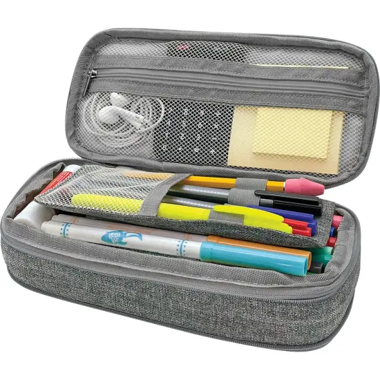 Gray Pencil Case, Pack of 3 {5}