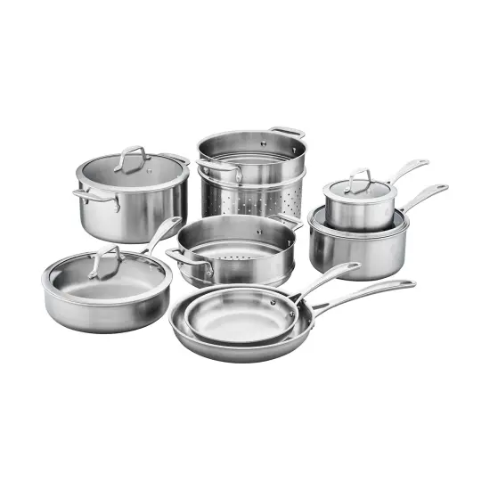 ZWILLING Spirit 3-ply 12-pc Stainless Steel Cookware Set {1}