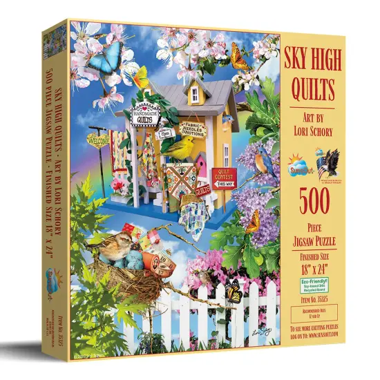 Sunsout Sky High Quilts 500 pc Jigsaw Puzzle 35325 {3}