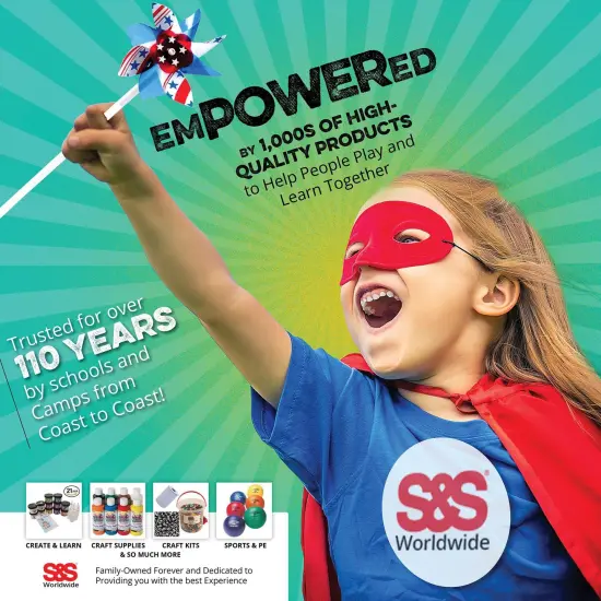 S&S Worldwide 8 Watt Megaphone. Be Heard from up to 300 Yards Away. Battery Powered, Push Button Megaphone. Batteries Not Included. {3}