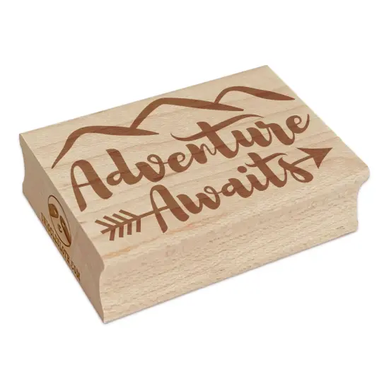 Adventure Awaits Traveling Rectangle Rubber Stamp for Stamping Crafting {7}