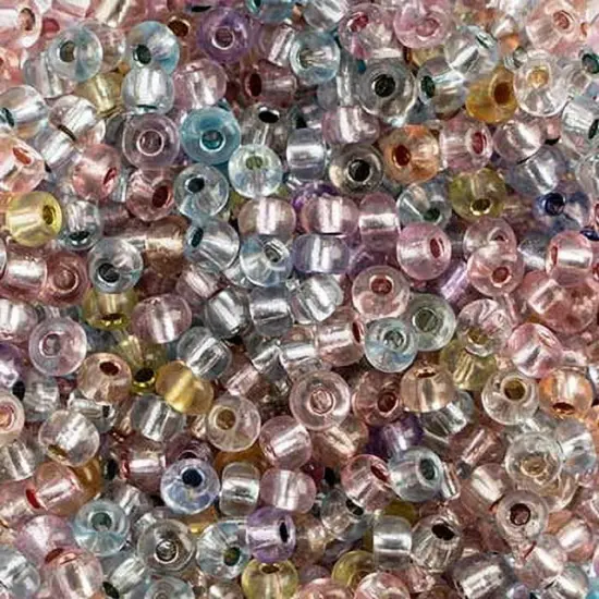 John Bead 6/0 Silver Lined Czech Glass Seed Beads, 500g Light Multi Mix {1}