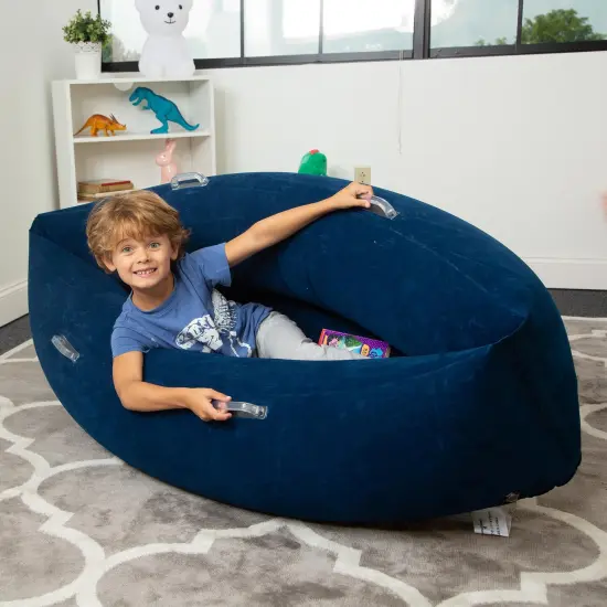 Comfy Hugging Peapod Sensory Pod, 48", Ages 3-6 Up to 4 Feet Tall, Blue {4}
