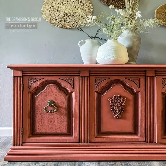 Decor Stamp-Elemental Borders 12"x12" sheet size, total 5 pcs {3}