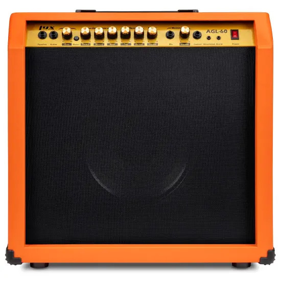 LyxPro Electric Guitar Amp, 60 Watt Portable Amplifier Sunburst {1}