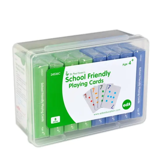 School Friendly Playing Cards - Set of 8 decks {6}
