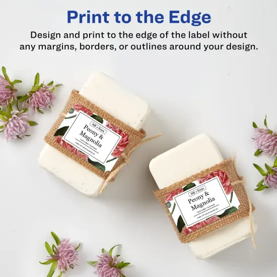 Avery White Scalloped Rectangle Labels, 2" x 3" {3}