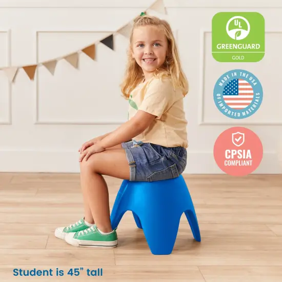 Ayana Stool Set, Flexible Seating, 4-Pack Blue {6}