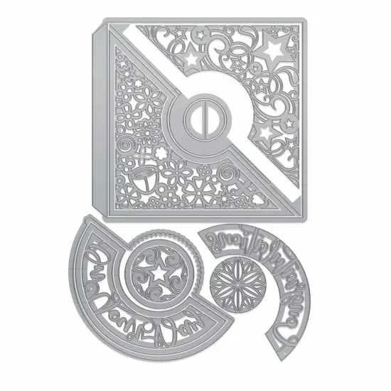 Tonic Studios Die Set-Secret Circle Easel Card {2}