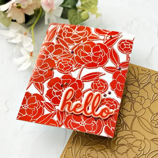 Pinkfresh Studio Hot Foil Plate-Pretty Blossoms {5}