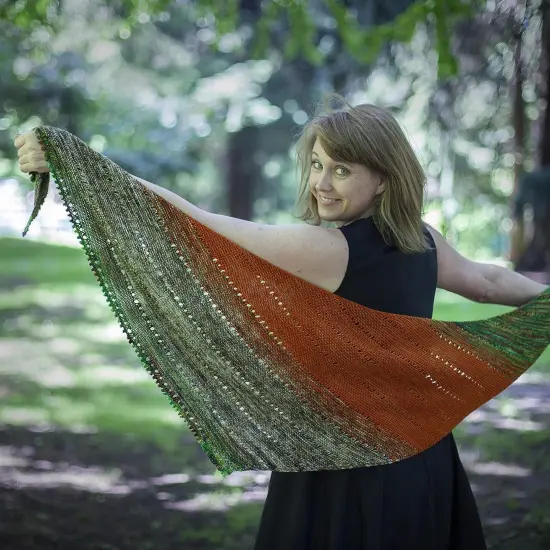 Living Dreams Yarn Galilea Shawl KNIT KIT. Includes Three Complementing Skeins of Hand Dyed Superwash Merino Yarn + Famous Free Your Fade Knitting Pattern. Gemini {3}