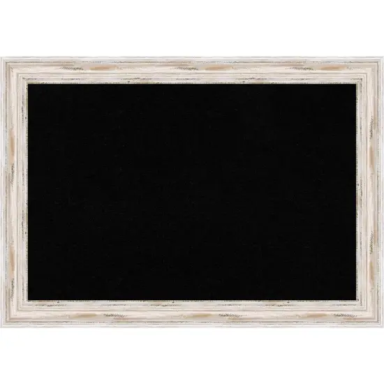 Alexandria Wood Framed Corkboard, Black Cork White Wash {1}