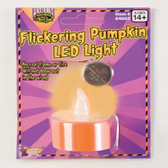 Flickering Pumpkin Tea Light {1}