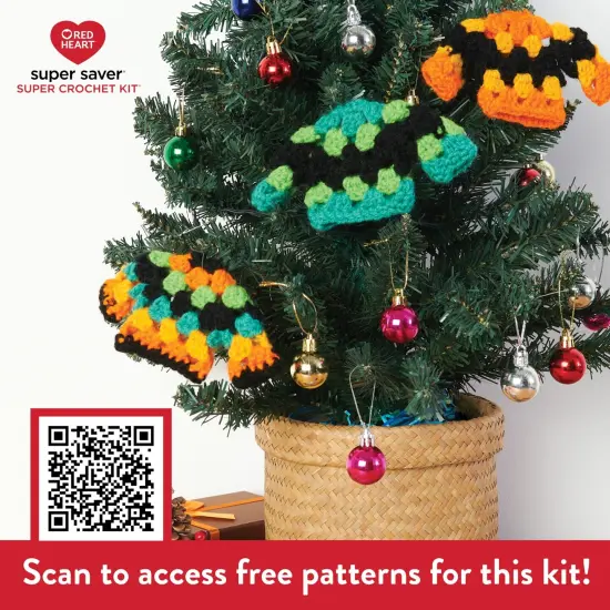 Red Heart Super Saver Super Yarn Crochet Kit W/Accessories {5}