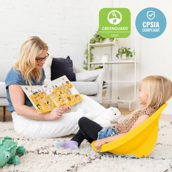 Leaf Floor Seat, Rocker Chair, 6-Piece Yellow {5}