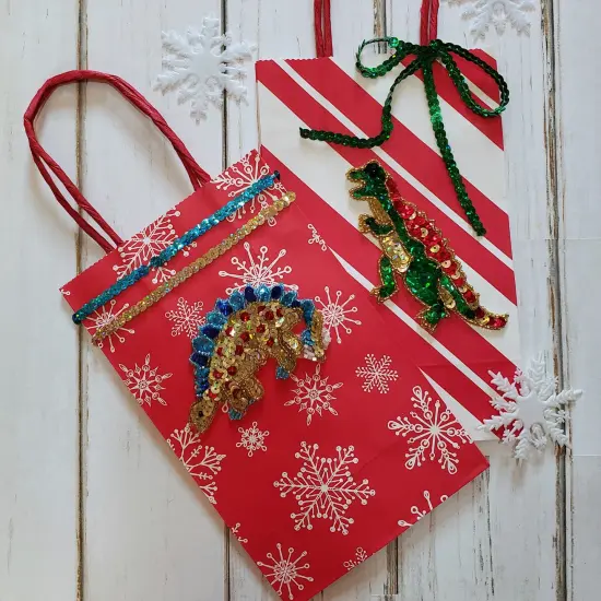 5" x 3 3/4" Harry the Dragon Sequin Applique/Patch {3}