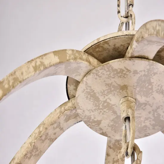 Marlow Collection Pendant D18 H22.5 Lt:4 Weathered Dove Finish {6}