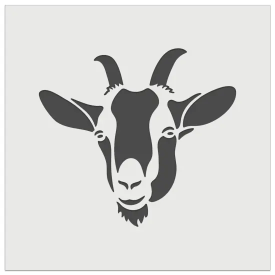 Toggenburg Goat Face Wall Cookie DIY Craft Reusable Stencil {7}