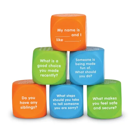 Let's Talk! Cubes, Set of 6 {2}