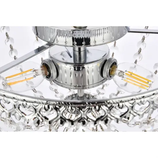 Kylie 12 inch flush mount in chrome {6}