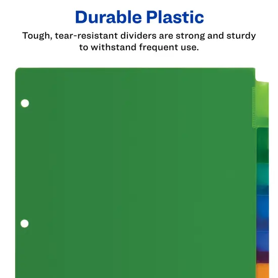 Avery Big Tab Insertable Plastic Dividers, 8 Tabs, 3 Sets of 11901 {6}