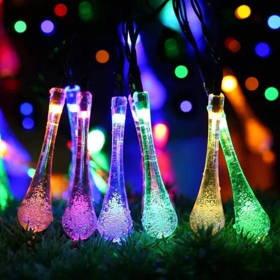 30 LED Solar Powered String Light Waterproof Fairy Light for Outdoor Garden Yard White {8}