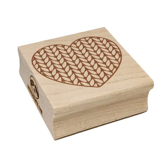 Adorable Knitted Heart Knitting Yarn Crafts Square Rubber Stamp for Stamping Crafting {7}